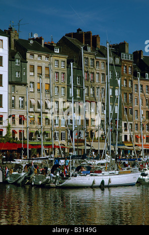 The harbor at Honfleur, France Stock Photo
