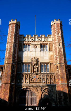 Trinity College entrance gate University Cambridge City Cambridgeshire England Britain UK Stock Photo