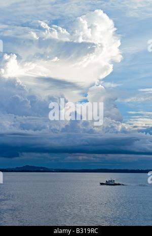 Borneo clouds on the Brunei coast Stock Photo