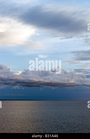 Borneo clouds on the Brunei coast Stock Photo