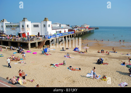 Clacton Beach and Pier, Clacton-on-Sea, Tendring District, Essex ...