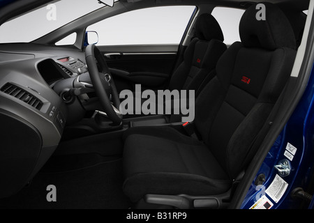 2008 Honda Civic SI Mugen in Blue - Front seats Stock Photo