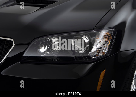 2008 Pontiac G8 GT in Black - Headlight Stock Photo