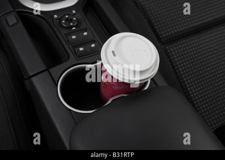 2008 Pontiac G8 GT in Black - Cup Holder with Prop Stock Photo