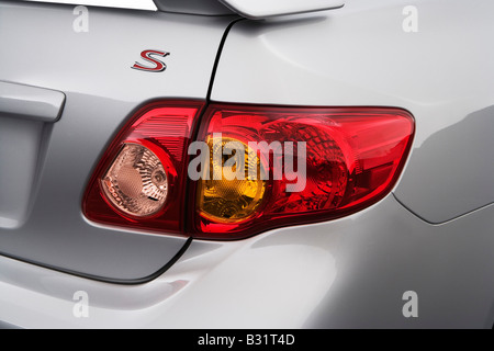 2009 Toyota Corolla S in Silver - Tail light Stock Photo