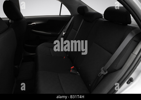 2009 Toyota Corolla S in Silver - Rear seats Stock Photo