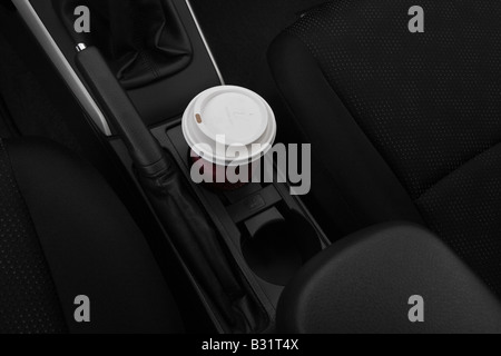 2009 Toyota Corolla S in Silver - Cup Holder with Prop Stock Photo