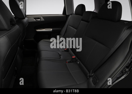 2009 Subaru Forester XT in Black - Rear seats Stock Photo