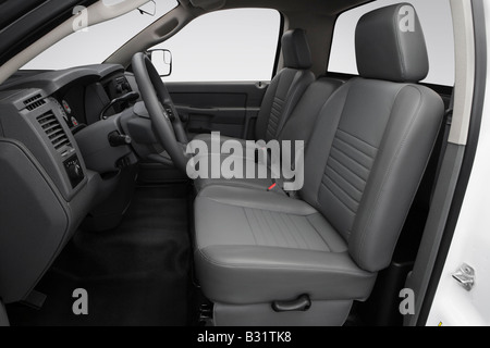 2008 Dodge Ram 4500 Chassis in White - Front seats Stock Photo