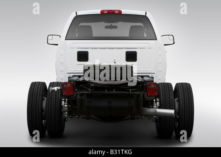 2008 Dodge Ram 4500 Chassis in White - Low/Wide Rear Stock Photo