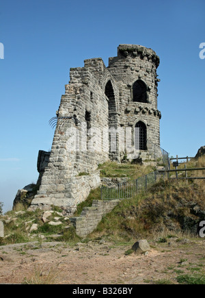 Mow Cop Castle a Victorian folly at Stoke on Trent Staffordshire Photo by John Keates Stock Photo