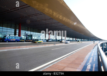Roof of T3 at Beijing Airport Stock Photo