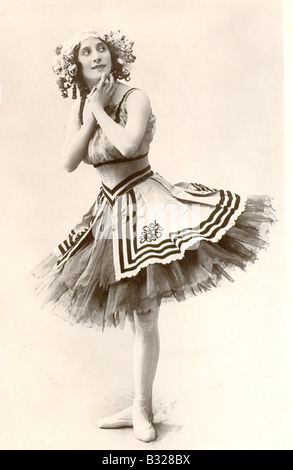 Photograph of Russian ballerina Anna Pavlova Stock Photo