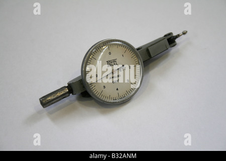 Dial Test Indicator used in a engineering workshop Stock Photo