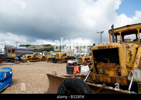 Hastings, Sussex, UK - The Working Beach Stock Photo