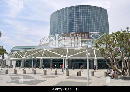 Siggraph 2008 held at the Los Angeles Convention center in downtown Los Angeles, California, themed 'Evolve' Stock Photo