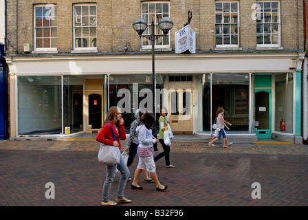 Closed down retail premises in Ipswich, Suffolk, UK. Stock Photo