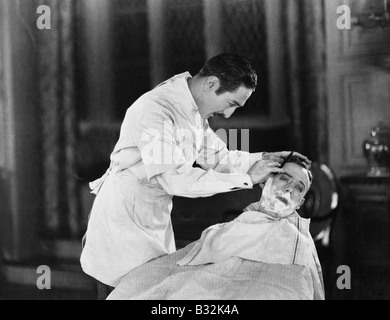 An expert at close shaves Stock Photo