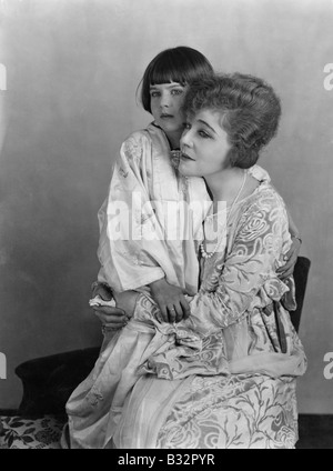 Portrait of woman and daughter Stock Photo