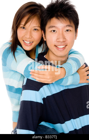 A loving young asian couple Stock Photo