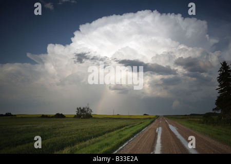 Storm clouds over Saskatchewan Stock Photo