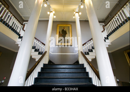 Interior of Faneuil Hall Birthplace of Liberty Boston Massachusetts Stock Photo