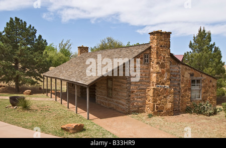 Texas Lubbock National Ranching Heritage Center Hedwig s Hill Dogtrot House circa 1855 1856 Stock Photo