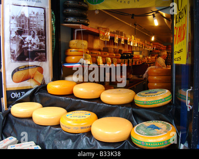 Dutch cheese for sale at market stall Delft Netherlands Stock Photo