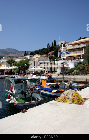 Kassiopi - a fishing village on north-eastern coast of Corfu off the coast  of Albania Stock Photo - Alamy