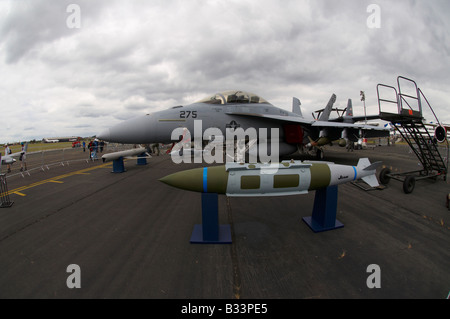 Boeing F/A-18E Super Hornet Farnborough Air Show 2008 Stock Photo