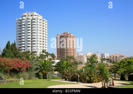 hotels at Praia da Rocha, Algarve, Portugal Stock Photo