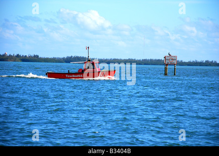 A US Towboat on duty Stock Photo