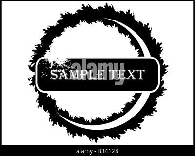 textbox in circle Stock Photo