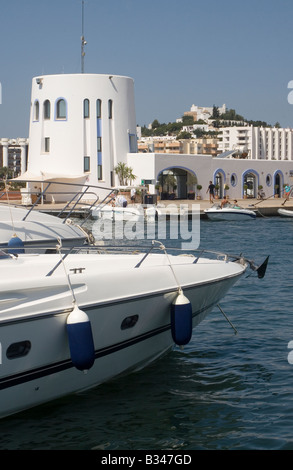 Santa Eulalia harbour, Ibiza Stock Photo