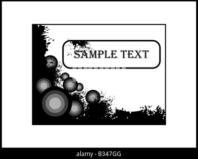 sample text in frame Stock Photo