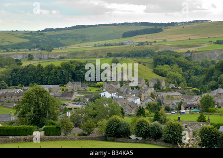 The Plague village of Eyam, Derbyshire, England Stock Photo