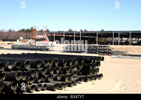 Commercial store building under constructions, Rhode Island, USA Stock Photo