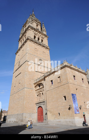 The bell tower of the late gothic style New Cathedral Catedral Nueva Salamanca Spain Stock Photo