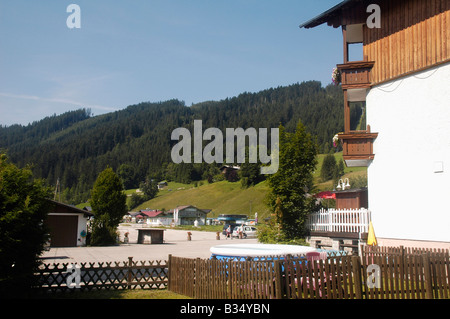 Austria Upper Austria Gosau village in the Dachstein Mountains Stock Photo