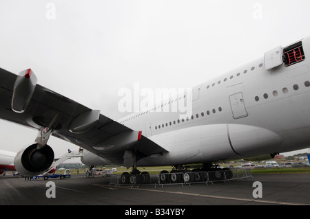 Airbus A380-842 Farnborough Air Show 2008 Stock Photo