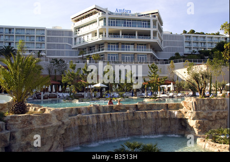 Amfora Hvar Grand Beach Resort, hotel from pool area Stock Photo