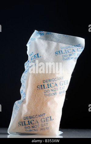 Desiccant Silica gel bag Stock Photo