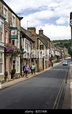 Pateley Bridge High Street, North Yorkshire, UK Stock Photo