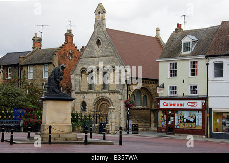 The old Grammar school Huntingdon. now the Cromwell museum. Stock Photo