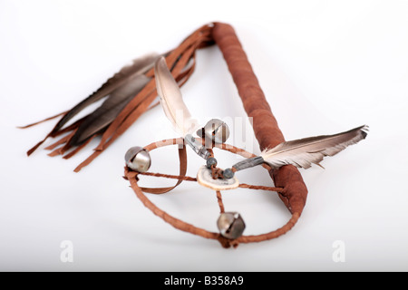 Native American Navajo Medicine Wheel on a white background Stock Photo