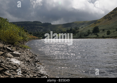 Garreg Ddu Reservoir in the Elan Valley Stock Photo