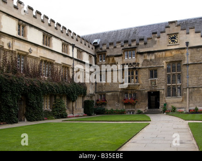 The Quad at Jesus College, Oxford University, Oxfordshire, England Stock Photo