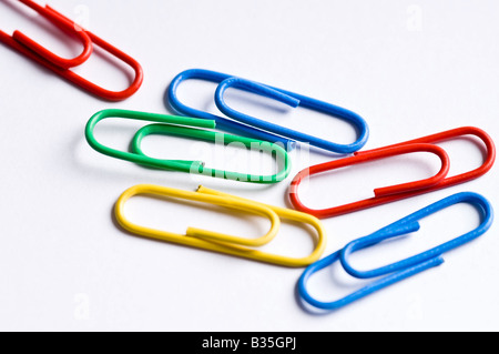 Paper clips Stock Photo