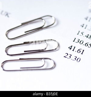 Paper clips Stock Photo