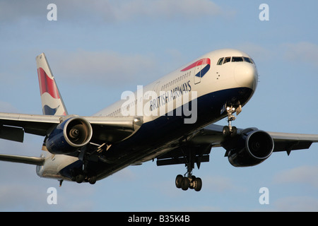 British Airways Boeing 767-300ER on approach Stock Photo